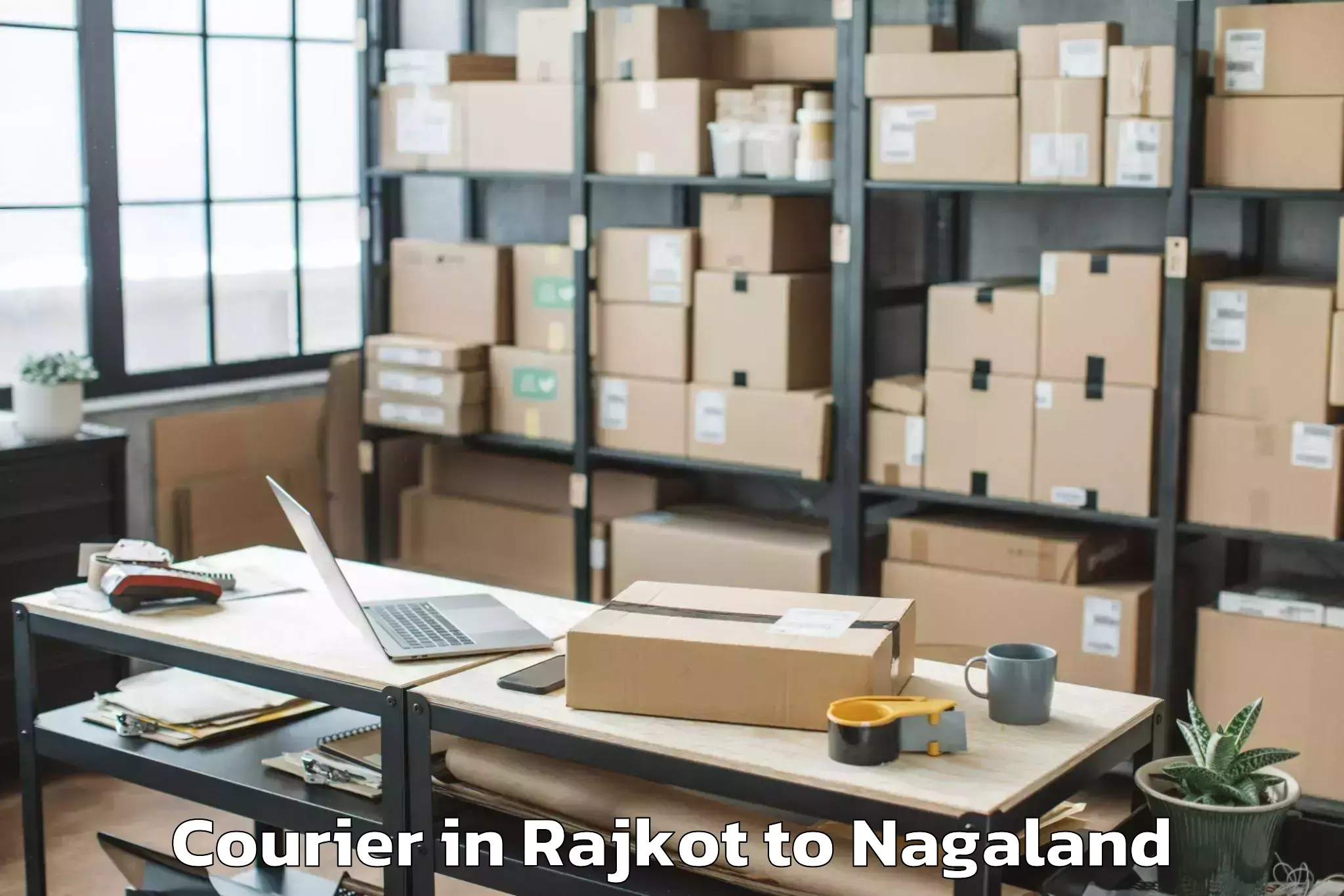 Book Your Rajkot to Jalukie Courier Today